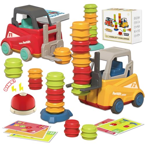 TaimeiMao Engineer Forklift Transport Game,Gabelstapler Transport Spiel für Kinder,Gabelstapler Stapel Spiel,Ingenieur Engineering Truck Gabelstapler,Auto Anzug Bildung Stapeln Spielzeug von TaimeiMao