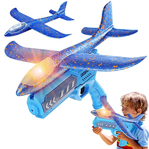 TaimeiMao Flugzeug Spielzeug, Flugzeug Spielzeug Segelflugzeug mit Trägerrakete, Styropor Flugzeug, Kinder Werfen Schaum Segelflugzeug, Outdoor Spielzeug, Kindergeburtstag Geschenke für ab 3 Jahre von TaimeiMao