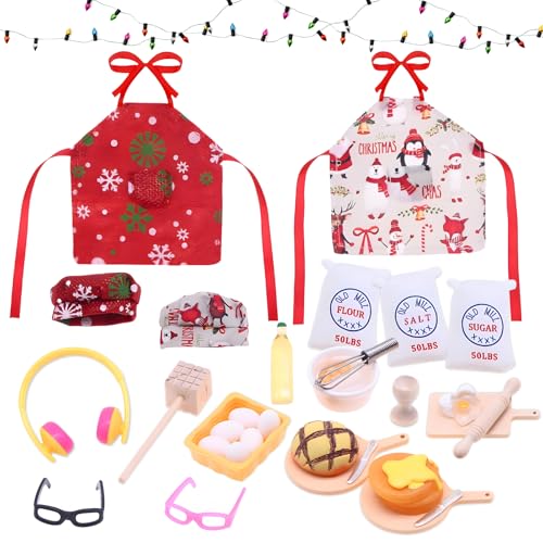 TaimeiMao Miniatur Essen Und Trinken, Weihnachten Wichtel Küche Backset, Weihnachten Puppenhaus Zubehör, 23 Teiliges Harz Lebensmittel Spielzeug Set Puppenzubehör Spielgeschirr TaimeiMao Miniatur Essen Und Trinken, Weihnachten Wichtel Küche Backset, Weihnachten Puppenhaus Zubehör, 23 Teiliges Harz Lebensmittel Spielzeug Set Puppenzubehör Spielgeschirr von TaimeiMao