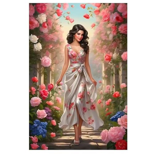 1500 Teile Puzzles für Erwachsene, Impossible Jigsaw Puzzles, Clevere Rätsel, Spaß Herausforderndes Puzzle mit Anwesen Charme Dame-Motiv von Tainrun