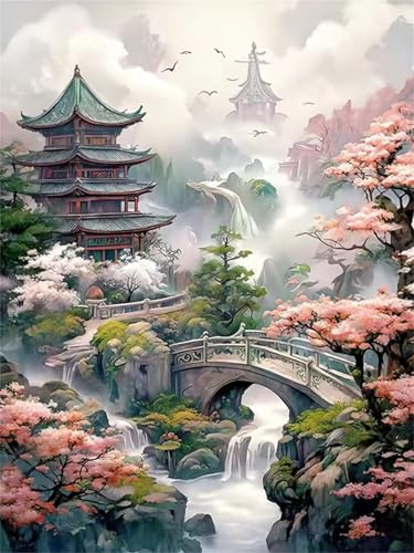 1500 Teile Puzzles für Erwachsene, Impossible Jigsaw Puzzles, Clevere Rätsel, Spaß Herausforderndes Puzzle mit Architektur der Steinbrücke-Motiv von Tainrun