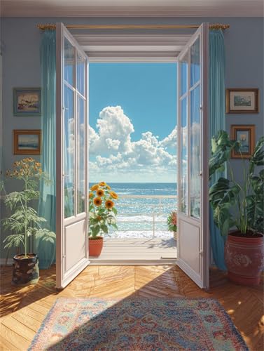 1500 Teile Puzzles für Erwachsene, Impossible Jigsaw Puzzles, Clevere Rätsel, Spaß Herausforderndes Puzzle mit Balkon mit Meerblick-Motiv 1500 Teile Puzzles für Erwachsene, Impossible Jigsaw Puzzles, Clevere Rätsel, Spaß Herausforderndes Puzzle mit Balkon mit Meerblick-Motiv von Tainrun