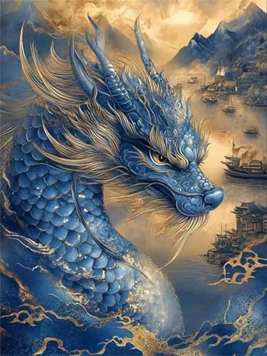 1500 Teile Puzzles für Erwachsene, Impossible Jigsaw Puzzles, Clevere Rätsel, Spaß Herausforderndes Puzzle mit Blauer Animationsdrache-Motiv 1500 Teile Puzzles für Erwachsene, Impossible Jigsaw Puzzles, Clevere Rätsel, Spaß Herausforderndes Puzzle mit Blauer Animationsdrache-Motiv von Tainrun