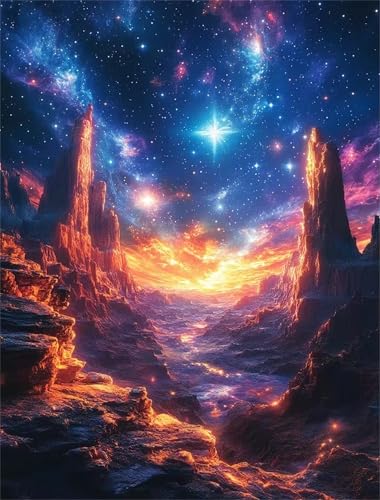1500 Teile Puzzles für Erwachsene, Impossible Jigsaw Puzzles, Clevere Rätsel, Spaß Herausforderndes Puzzle mit Kosmischer Aurora-Canyon-Motiv 1500 Teile Puzzles für Erwachsene, Impossible Jigsaw Puzzles, Clevere Rätsel, Spaß Herausforderndes Puzzle mit Kosmischer Aurora-Canyon-Motiv von Tainrun