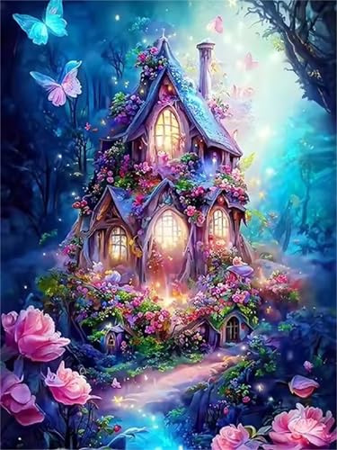 1500 Teile Puzzles für Erwachsene, Impossible Jigsaw Puzzles, Clevere Rätsel, Spaß Herausforderndes Puzzle mit Märchenland Rosenhaus-Motiv 1500 Teile Puzzles für Erwachsene, Impossible Jigsaw Puzzles, Clevere Rätsel, Spaß Herausforderndes Puzzle mit Märchenland Rosenhaus-Motiv von Tainrun