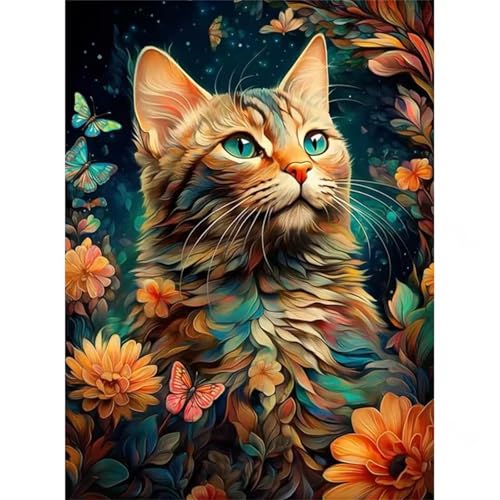1500 Teile Puzzles für Erwachsene, Impossible Jigsaw Puzzles, Clevere Rätsel, Spaß Herausforderndes Puzzle mit Niedliche orangefarbene Katze-Motiv von Tainrun