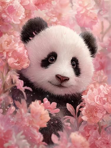 1500 Teile Puzzles für Erwachsene, Impossible Jigsaw Puzzles, Clevere Rätsel, Spaß Herausforderndes Puzzle mit Panda Rosa Blumen-Motiv 1500 Teile Puzzles für Erwachsene, Impossible Jigsaw Puzzles, Clevere Rätsel, Spaß Herausforderndes Puzzle mit Panda Rosa Blumen-Motiv von Tainrun
