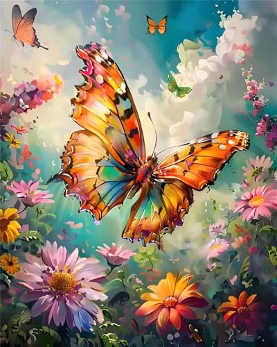 1500 Teile Puzzles für Erwachsene, Impossible Jigsaw Puzzles, Clevere Rätsel, Spaß Herausforderndes Puzzle mit Prärie-Schmetterling-Motiv von Tainrun