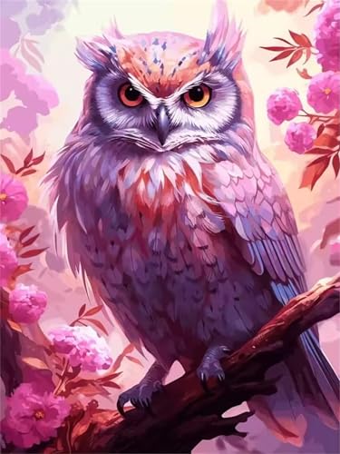 1500 Teile Puzzles für Erwachsene, Impossible Jigsaw Puzzles, Clevere Rätsel, Spaß Herausforderndes Puzzle mit Rosa Eule-Motiv von Tainrun