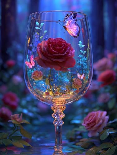 1500 Teile Puzzles für Erwachsene, Impossible Jigsaw Puzzles, Clevere Rätsel, Spaß Herausforderndes Puzzle mit Rosen aus Kristallglas-Motiv 1500 Teile Puzzles für Erwachsene, Impossible Jigsaw Puzzles, Clevere Rätsel, Spaß Herausforderndes Puzzle mit Rosen aus Kristallglas-Motiv von Tainrun