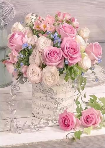 1500 Teile Puzzles für Erwachsene, Impossible Jigsaw Puzzles, Clevere Rätsel, Spaß Herausforderndes Puzzle mit Roseneiserner Eimer-Motiv von Tainrun