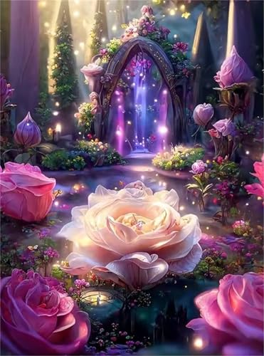 1500 Teile Puzzles für Erwachsene, Impossible Jigsaw Puzzles, Clevere Rätsel, Spaß Herausforderndes Puzzle mit Wunderland Blume-Motiv von Tainrun