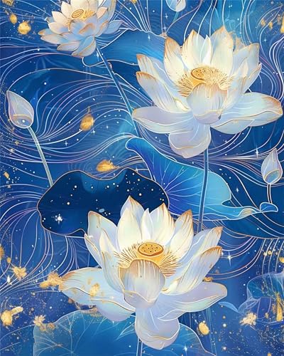 200 Teile Puzzles für Erwachsene, Impossible Jigsaw Puzzles, Clevere Rätsel, Spaß Herausforderndes Puzzle mit Anime Blauer Lotus-Motiv von Tainrun
