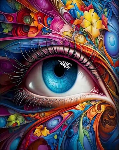 200 Teile Puzzles für Erwachsene, Impossible Jigsaw Puzzles, Clevere Rätsel, Spaß Herausforderndes Puzzle mit Blaue Augen-Motiv von Tainrun