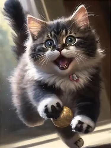 200 Teile Puzzles für Erwachsene, Impossible Jigsaw Puzzles, Clevere Rätsel, Spaß Herausforderndes Puzzle mit Laufende Katze-Motiv von Tainrun