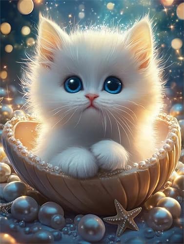 200 Teile Puzzles für Erwachsene, Impossible Jigsaw Puzzles, Clevere Rätsel, Spaß Herausforderndes Puzzle mit Muschel Perle Katze-Motiv 200 Teile Puzzles für Erwachsene, Impossible Jigsaw Puzzles, Clevere Rätsel, Spaß Herausforderndes Puzzle mit Muschel Perle Katze-Motiv von Tainrun