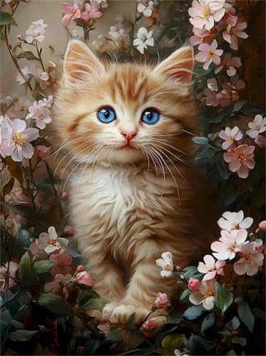 200 Teile Puzzles für Erwachsene, Impossible Jigsaw Puzzles, Clevere Rätsel, Spaß Herausforderndes Puzzle mit Orange Tier Katze-Motiv von Tainrun