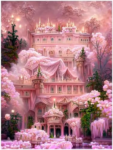 200 Teile Puzzles für Erwachsene, Impossible Jigsaw Puzzles, Clevere Rätsel, Spaß Herausforderndes Puzzle mit Pink Palace-Motiv von Tainrun