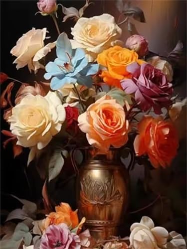 200 Teile Puzzles für Erwachsene, Impossible Jigsaw Puzzles, Clevere Rätsel, Spaß Herausforderndes Puzzle mit Retro Blumen-Motiv von Tainrun