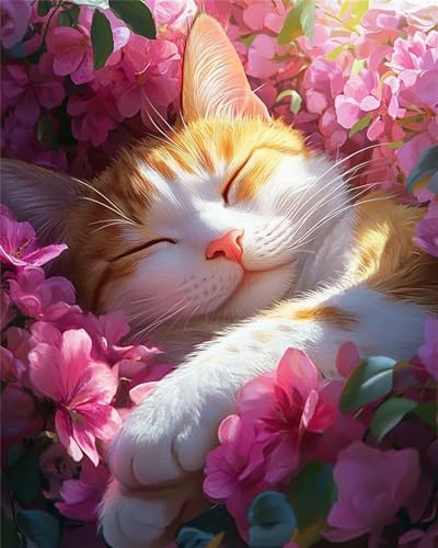 200 Teile Puzzles für Erwachsene, Impossible Jigsaw Puzzles, Clevere Rätsel, Spaß Herausforderndes Puzzle mit Rosa Blume Katze-Motiv 200 Teile Puzzles für Erwachsene, Impossible Jigsaw Puzzles, Clevere Rätsel, Spaß Herausforderndes Puzzle mit Rosa Blume Katze-Motiv von Tainrun
