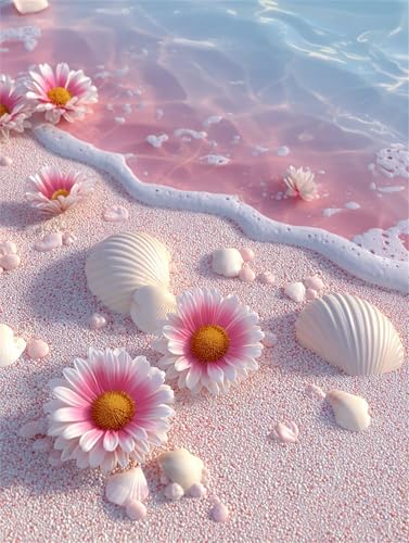 200 Teile Puzzles für Erwachsene, Impossible Jigsaw Puzzles, Clevere Rätsel, Spaß Herausforderndes Puzzle mit Rosa Strandmuschel-Motiv von Tainrun