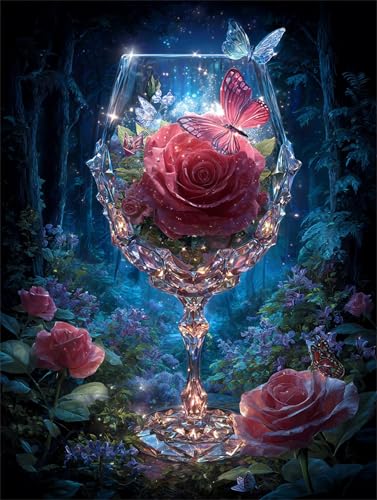 200 Teile Puzzles für Erwachsene, Impossible Jigsaw Puzzles, Clevere Rätsel, Spaß Herausforderndes Puzzle mit Roses Cup Hölzer-Motiv von Tainrun