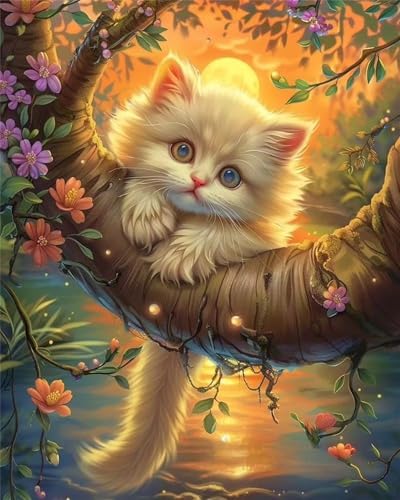 200 Teile Puzzles für Erwachsene, Impossible Jigsaw Puzzles, Clevere Rätsel, Spaß Herausforderndes Puzzle mit Sunset Kratzbaum-Motiv von Tainrun