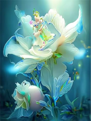 200 Teile Puzzles für Erwachsene, Impossible Jigsaw Puzzles, Clevere Rätsel, Spaß Herausforderndes Puzzle mit Weiße Blume-Motiv von Tainrun
