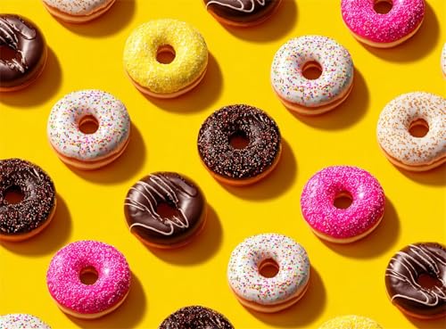 60 Teile Puzzles für Erwachsene, Impossible Jigsaw Puzzles, Clevere Rätsel, Spaß Herausforderndes Puzzle mit Bunte Lebensmittel-Donuts-Motiv 60 Teile Puzzles für Erwachsene, Impossible Jigsaw Puzzles, Clevere Rätsel, Spaß Herausforderndes Puzzle mit Bunte Lebensmittel-Donuts-Motiv von Tainrun