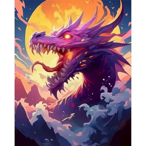 60 Teile Puzzles für Erwachsene, Impossible Jigsaw Puzzles, Clevere Rätsel, Spaß Herausforderndes Puzzle mit Cartoon Drachenwolke-Motiv von Tainrun