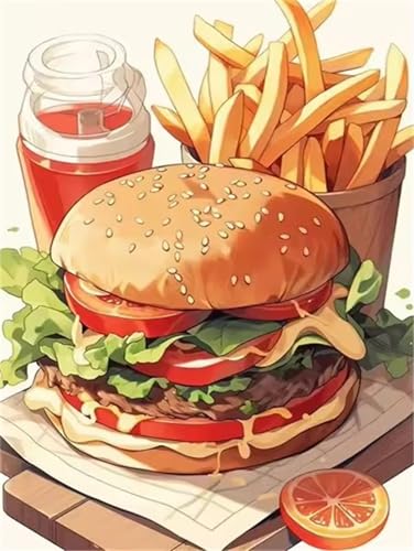 60 Teile Puzzles für Erwachsene, Impossible Jigsaw Puzzles, Clevere Rätsel, Spaß Herausforderndes Puzzle mit Essen Hamburger-Motiv 60 Teile Puzzles für Erwachsene, Impossible Jigsaw Puzzles, Clevere Rätsel, Spaß Herausforderndes Puzzle mit Essen Hamburger-Motiv von Tainrun