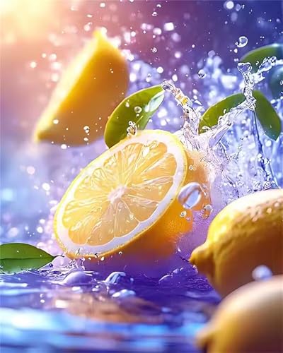 60 Teile Puzzles für Erwachsene, Impossible Jigsaw Puzzles, Clevere Rätsel, Spaß Herausforderndes Puzzle mit Frucht Zitrone-Motiv von Tainrun