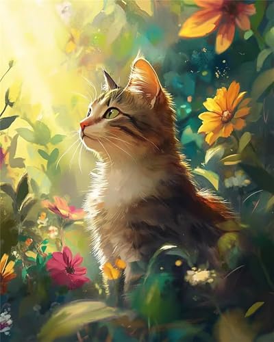 60 Teile Puzzles für Erwachsene, Impossible Jigsaw Puzzles, Clevere Rätsel, Spaß Herausforderndes Puzzle mit Green Woods Katze-Motiv 60 Teile Puzzles für Erwachsene, Impossible Jigsaw Puzzles, Clevere Rätsel, Spaß Herausforderndes Puzzle mit Green Woods Katze-Motiv von Tainrun