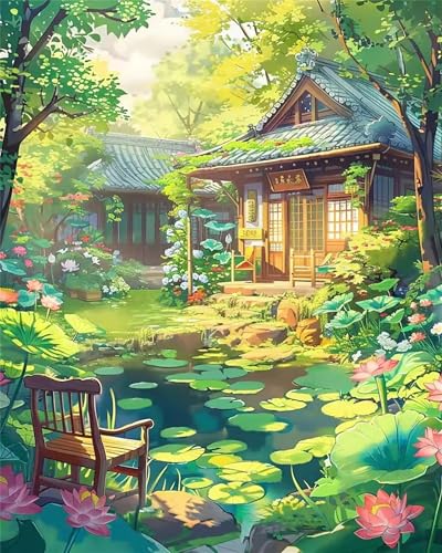 60 Teile Puzzles für Erwachsene, Impossible Jigsaw Puzzles, Clevere Rätsel, Spaß Herausforderndes Puzzle mit Grüner Anime-Garten-Motiv 60 Teile Puzzles für Erwachsene, Impossible Jigsaw Puzzles, Clevere Rätsel, Spaß Herausforderndes Puzzle mit Grüner Anime-Garten-Motiv von Tainrun