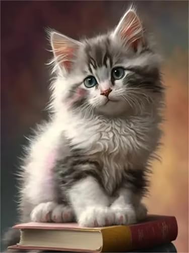 60 Teile Puzzles für Erwachsene, Impossible Jigsaw Puzzles, Clevere Rätsel, Spaß Herausforderndes Puzzle mit Katze buchen-Motiv von Tainrun