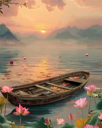60 Teile Puzzles für Erwachsene, Impossible Jigsaw Puzzles, Clevere Rätsel, Spaß Herausforderndes Puzzle mit Lake Fog Boot-Motiv 60 Teile Puzzles für Erwachsene, Impossible Jigsaw Puzzles, Clevere Rätsel, Spaß Herausforderndes Puzzle mit Lake Fog Boot-Motiv von Tainrun