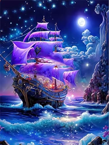 60 Teile Puzzles für Erwachsene, Impossible Jigsaw Puzzles, Clevere Rätsel, Spaß Herausforderndes Puzzle mit Segeln an der Küste-Motiv von Tainrun