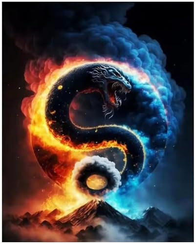 60 Teile Puzzles für Erwachsene, Impossible Jigsaw Puzzles, Clevere Rätsel, Spaß Herausforderndes Puzzle mit Yin-Yang-Berg-Motiv von Tainrun