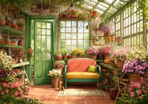 700 Teile Puzzles für Erwachsene, Impossible Jigsaw Puzzles, Clevere Rätsel, Spaß Herausforderndes Puzzle mit Blumen-Gewächshaus-Motiv von Tainrun