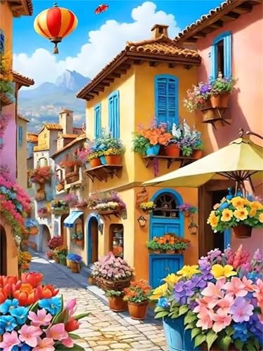 700 Teile Puzzles für Erwachsene, Impossible Jigsaw Puzzles, Clevere Rätsel, Spaß Herausforderndes Puzzle mit Blumen Straßen Rom-Motiv 700 Teile Puzzles für Erwachsene, Impossible Jigsaw Puzzles, Clevere Rätsel, Spaß Herausforderndes Puzzle mit Blumen Straßen Rom-Motiv von Tainrun