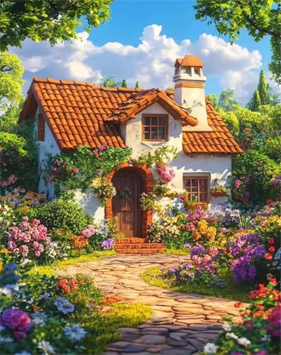 700 Teile Puzzles für Erwachsene, Impossible Jigsaw Puzzles, Clevere Rätsel, Spaß Herausforderndes Puzzle mit Frühlings-Gartenhaus-Motiv 700 Teile Puzzles für Erwachsene, Impossible Jigsaw Puzzles, Clevere Rätsel, Spaß Herausforderndes Puzzle mit Frühlings-Gartenhaus-Motiv von Tainrun