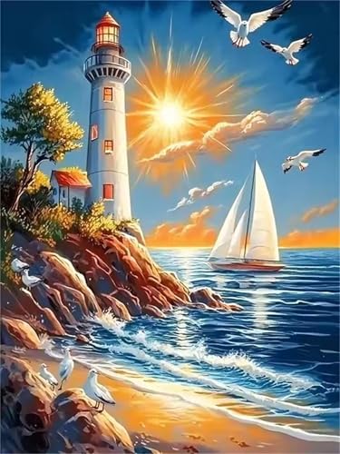 700 Teile Puzzles für Erwachsene, Impossible Jigsaw Puzzles, Clevere Rätsel, Spaß Herausforderndes Puzzle mit Sonne Meer Segelboot-Motiv von Tainrun