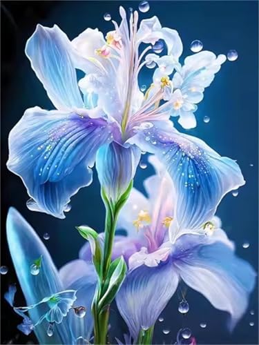 700 Teile Puzzles für Erwachsene, Impossible Jigsaw Puzzles, Clevere Rätsel, Spaß Herausforderndes Puzzle mit Tautropfen-Blume-Motiv von Tainrun