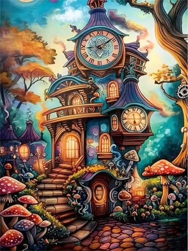 700 Teile Puzzles für Erwachsene, Impossible Jigsaw Puzzles, Clevere Rätsel, Spaß Herausforderndes Puzzle mit Woods Time Cottage-Motiv von Tainrun