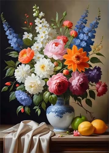 Blume in Vase Jigsaw Puzzles for Adults 300 Jigsaw Puzzles Adults,300 Pieces Puzzle Educational Challenge Toy Games Beautiful Home Decoration Puzzle von Tainrun