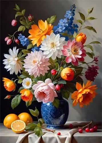Blumenvase Jigsaw Puzzles for Adults 300 Jigsaw Puzzles Adults,300 Pieces Puzzle Educational Challenge Toy Games Beautiful Home Decoration Puzzle von Tainrun