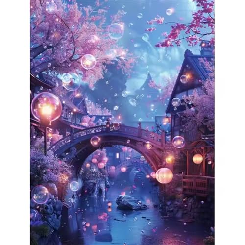 Brücke im chinesischen Stil Jigsaw Puzzles for Adults 300 Jigsaw Puzzles Adults,300 Pieces Puzzle Educational Challenge Toy Games Beautiful Home Decoration Puzzle von Tainrun