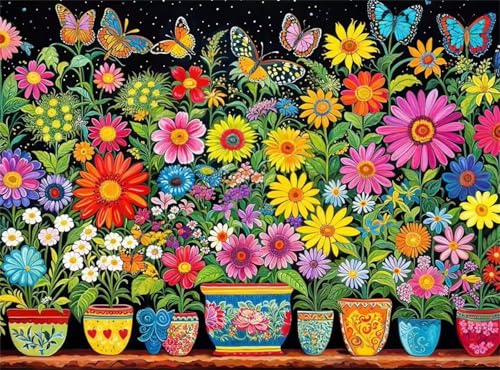 Buntes Gänseblümchen Jigsaw Puzzles for Adults 120 Jigsaw Puzzles Adults,120 Pieces Puzzle Educational Challenge Toy Games Beautiful Home Decoration Puzzle von Tainrun