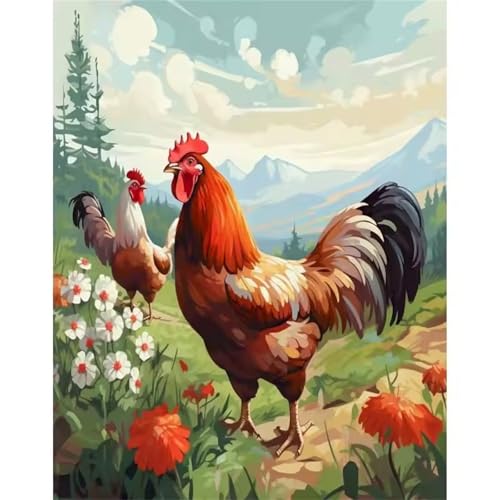 Huhn Natur Jigsaw Puzzles for Adults 1500 Jigsaw Puzzles Adults,1500 Pieces Puzzle Educational Challenge Toy Games Beautiful Home Decoration Puzzle von Tainrun