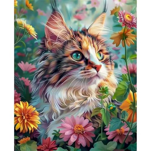Katze Gänseblümchen Jigsaw Puzzles for Adults 1000 Jigsaw Puzzles Adults,1000 Pieces Puzzle Educational Challenge Toy Games Beautiful Home Decoration Puzzle von Tainrun